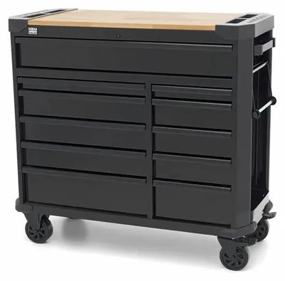 Obrázok produktu pre Skrinka - vozík na náradie s 11 zásuvkami a pracovnou doskou 109cm HBM Machines