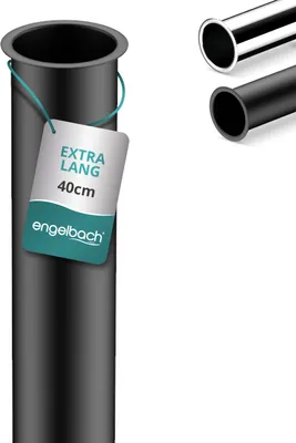 Produktbild von Engelbach® Universal Tauchrohr für Siphon 400mm  1 1/4 Zoll x 32mm, Matt Schwarz