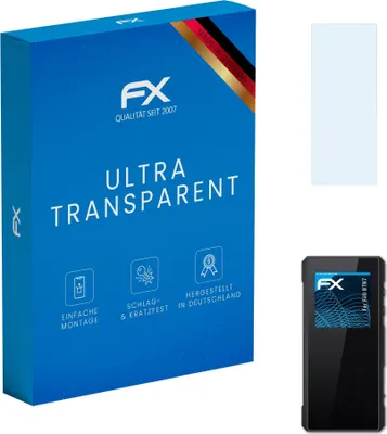 Produktbild von atFoliX FX-Clear 3x Schutzfolie kompatibel mit FiiO BTR7 Displayschutzfolie