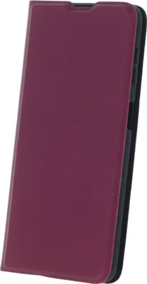 Imagen del producto de Funda para teléfono móvil, carcasa protectora de silicona suave con compartimento para tarjetas y cierre magnético, para iPhone 17 Pro, color burdeos