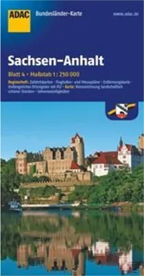 Produktbild von ADAC BundesländerKarte Deutschland 04. Sachsen-Anhalt 1 : 250 000