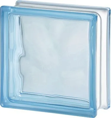Produktbild von Glasbaustein Wolke azur 19 cm x 19 cm x 8 cm