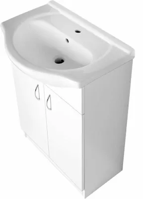 Immagine prodotto di Aqualine Simplex Eco - Mobile lavabo incluso lavabo 567x835x307 mm, bianco opaco SIME600
