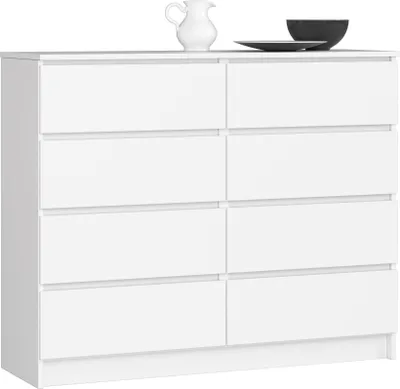 Produktbild von Akord Kommode Mit Schubladen Weiß 120X40X99 Cm