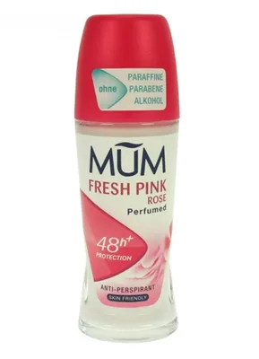 Produktbild von MUM Deo Roll on Fresh Pink Rose Antitranspirant Rosenduft 50ml