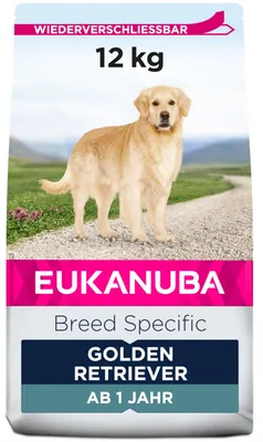 Imagen del producto de EUKANUBA, alimento para perros raza Golden Retriever, sabor pollo, 12 kg