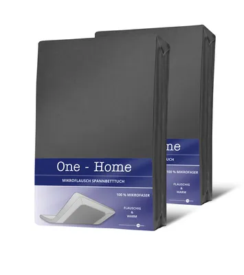 Two dark gray fitted sheets are shown standing upright, side-by-side, against a white background. The front sheet has a label with product information.