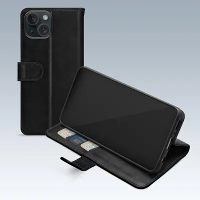 Productafbeelding van Mobilize Premium Gelly Wallet Book Case Apple iPhone 15 Plus Black