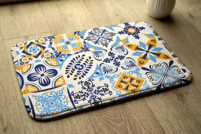 Obrázok produktu pre Kúpeľňová Rohožka Protišmyková - Kúpeľňová Predložka Absorpčná - 90x60 - Azulejo