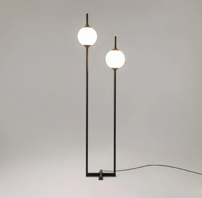 Obrázok produktu pre Dvojitá LED stojaca lampa BL-1903 12 W + 3 W, čierna