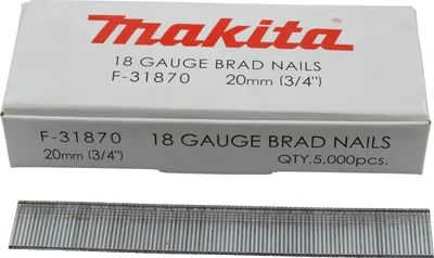 Produktbild von Makita 18 Ga Stauchkopfnagel Box Draht Ø 1,2 Mm, 20 Mm (5.000 Stück )