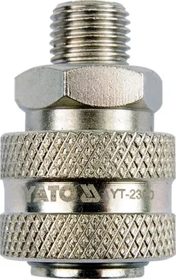 Obrázek produktu pro Yato YT-2392 Spojka a přípojka pro pneumatický stroj Niklová ocel vnější závit (vnější) 1/2" 1 kus