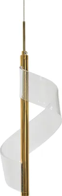 Produktbild von BELIANI Hängeleuchte Gold Metall Spirale Moderne Beleuchtung Wohnzimmer Esszimmer Schlafzimmer