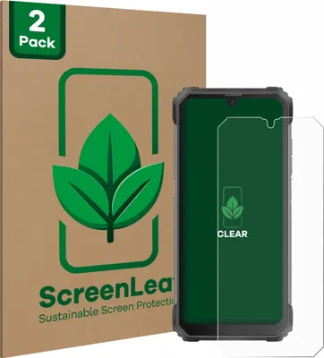 Produktbild von 2x ScreenLeaf Schutzfolie für Blackview BV8800 nachhaltiger Displayschutz Display Schutz Folie Klar Transparent