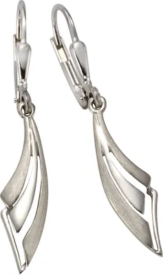 Produktbild von V Ohrhänger 925/- Sterling Silber 3,5cm weiß 371230206