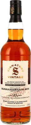 Produktbild von Bunnahabhain 10 Jahre - 2014 - Signatory Vintage - 100 Proof Edition #61 - Oloroso Sherry Butts - Staoisha Heavily Peated - Islay Single Malt Scotch Whisky