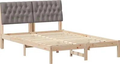 Obrázok produktu pre vidaXL Rám postele s čalúneným čelom hnedý 160 x 200 cm