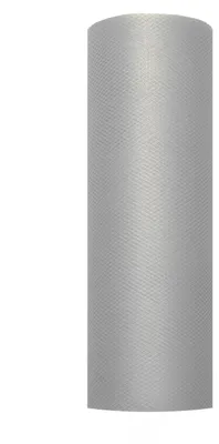 Imagen del producto de Tela de tul decorativa, gris, 0,15 metros de ancho por 9 metros de largo