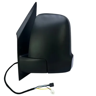 Image de Rétroviseur extérieur gauche BILMAX de remplacement pour Mercedes Sprinter W910 2019-2023 Réglable électriquement, rabattable manuellement, chauffant, avec clignotant, câble 5+2