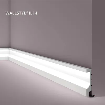 Produktbild von NMC IL14 WALLSTYL Noel Marquet Sockelleiste Fußleiste indirekte Beleuchtung 2 m