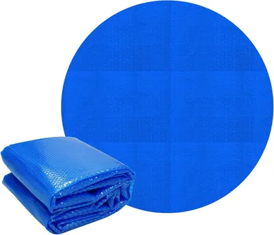 Produktbild von Pool Solarfolie rund Ø 549 cm Blau, Pool Solarabdeckplane 400µm, Solarplane Solarabdeckung zuschneidbar, Poolabdeckung Poolsolarplane Wärmeplane Wärmefolie, Poolheizung für Wassererwärmung