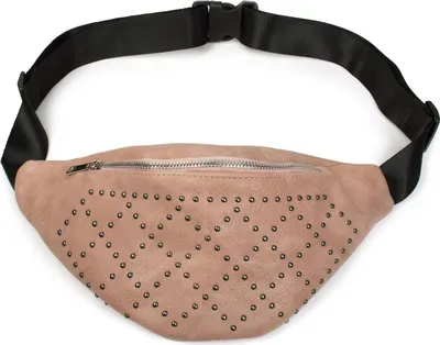Produktbild von styleBREAKER Damen Bauchtasche mit Nieten Rauten, Gürteltasche, Hüfttasche 02012255