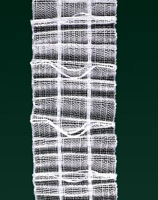 Produktbild von Raffrolloband Falte an Falte, 23 mm, volltransparent, 10 m