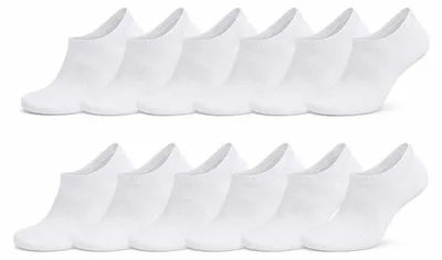 Produktbild von Sneaker-Socken 12 Paar Herren Damen Baumwolle Füßlinge Kurzsocken 12 Paar, Weiß 35-38