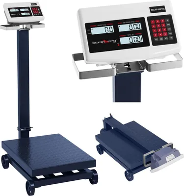 Obrázok produktu pre Expondo Steinberg Systems platforma váha - 600 kg / 0,1 kg - 40 x 30 cm - pojazdná - LCD