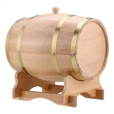 Eichenfass-Dispenser, 10 l, personalisierbar, für Whisky & Rum