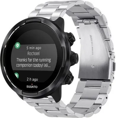 Produktbild von Strap-it Suunto 9 (Baro) Stahlarmband (Silber)