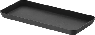 Obrázek produktu pro Opbergbak L, černá, ocel, minimalistický design, 22 x 10 x 1,5 cm (DxŠxV)