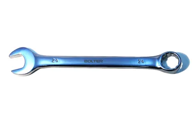 Produktbild von Bolter Schraubenschlüssel Maulringschlüssel Ringschlüssel Stern Gabelringschlüssel 24mm