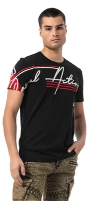 Produktbild von CT796–Herren T-Shirt mit Rundhals und Print-Design