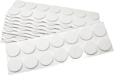 Produktbild von Adsamm® | 140 x selbstklebende Filzgleiter / Weiß / Ø 32 mm / rund / Möbelgleiter aus Filz mit 3.5 mm Stärke