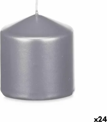Obrázek produktu pro Svíčka Acorde 92533 Stříbrná barva 7 x 7,5 x 7 cm (24 kusů)