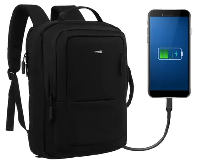 Produktbild von Reiserucksack mit Laptopfach und USB-Anschluss - Peterson