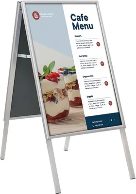 Produktbild von EUROPEL Plakatständer CLASSIC A1 silber