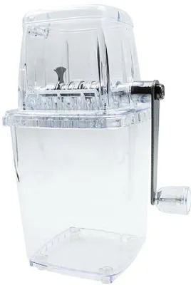 Immagine prodotto di Macchina manuale per tritare il ghiaccio con lame in acciaio inossidabile, ideale per feste e ristoranti