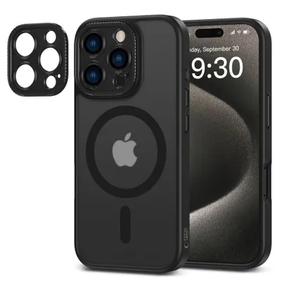 Image de Tech-Protect Magcam Magsafe Iphone 16 Pro Noir mat