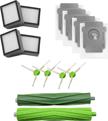 Immagine prodotto di Set di accessori di ricambio per iRobot Roomba i7+ spazzola laterale, filtro e sacchetto per la polvere