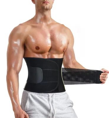 Produktbild von Schwitzgürtel für Männer - Verstellbarer Neopren-Taillengurt für schlanker Körper