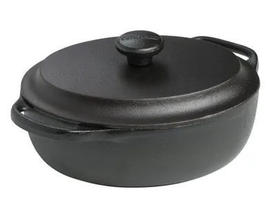 Zdjęcie produktu dla Żeliwna brytfanna 2 L z pokrywką do pieczenia gęsi SKEPPSHULT Tradition Oven