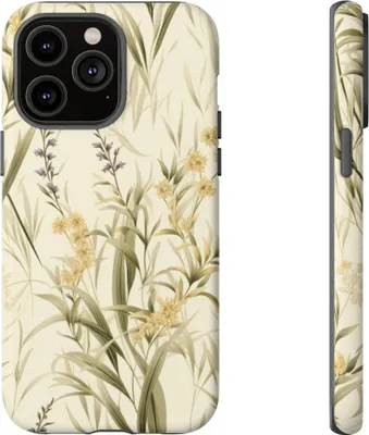 Produktbild von Zartes Wiesenpflanzen- und Gräsermuster – Hülle Kompatibel mit iPhone 14 Pro Max
