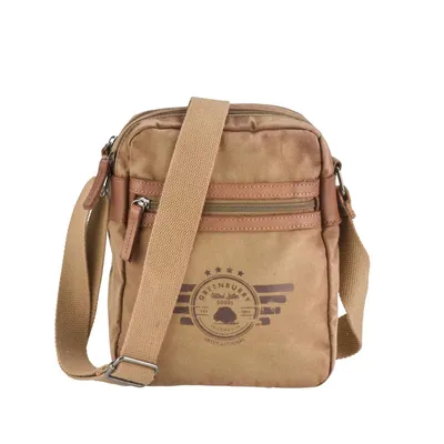 Produktbild von Greenburry Umhängetasche Schultertasche Canvas S Vintage Aviator camel