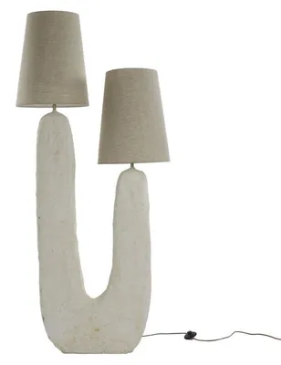 Obrázok produktu pre Pomax Eivissa, stojacia lampa, béžová, rozmer: 70 x 35 x 170 cm