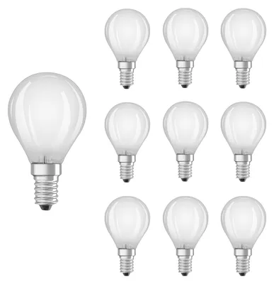 Produktbild von Osram SST CLAS P 40 5 W/4000K E14 10PACK LED-Tropfen, Sockel E14, 5 Watt, Neutralweiß, 4000 K, dimmbar