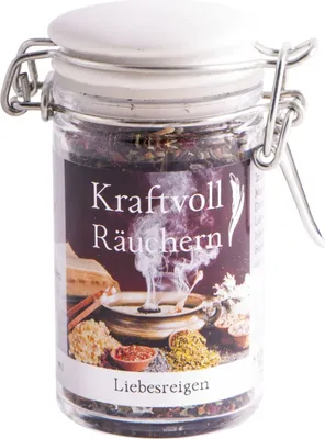 Produktbild von Liebesreigen - Kraftvolles Räuchern - Räuchermischung 60ml
