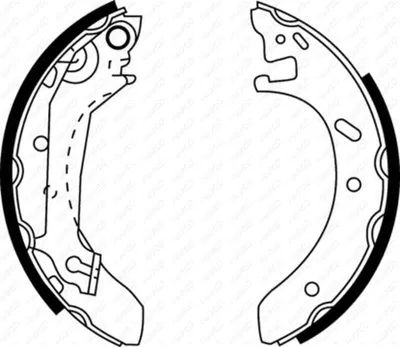 Produktbild von Bremsbackensatz, FORD MONDEO I, II LUCAS-System