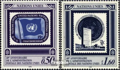 Produktbild von Briefmarken UNO - Genf 1991 Mi 206-207 (kompl.Ausg.) postfrisch Postverwaltung